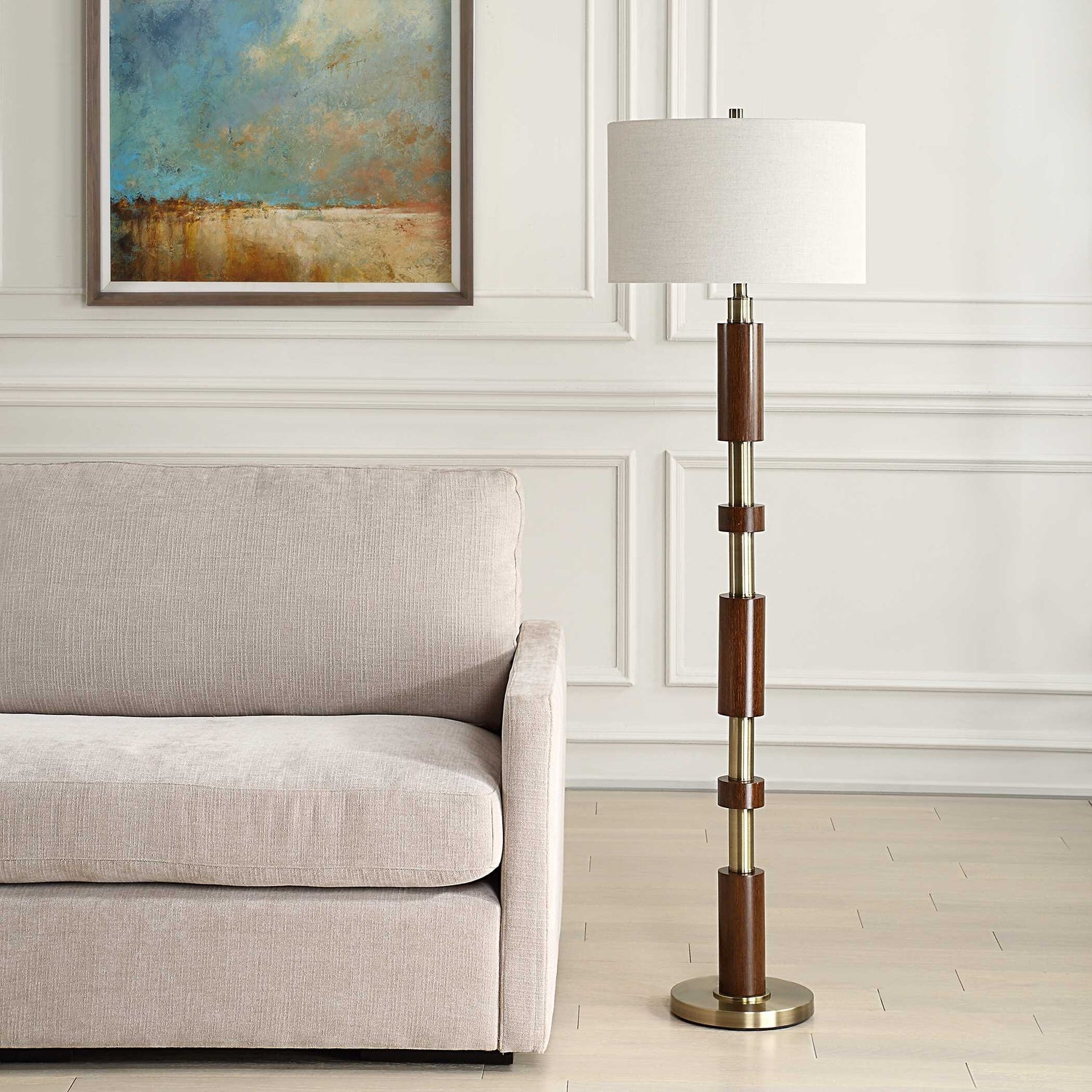 UTTERMOST, STACKED FLOOR LAMP, FLOOR LAMP
