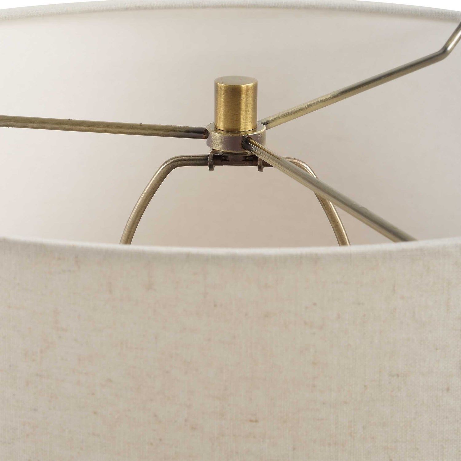 UTTERMOST, Hemisphere Travertine Table Lamp, TABLE LAMPS