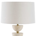 UTTERMOST, HEMISPHERE TRAVERTINE TABLE LAMP, TABLE LAMPS