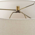 UTTERMOST, HEMISPHERE TRAVERTINE TABLE LAMP, TABLE LAMPS