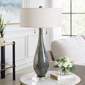 UTTERMOST, CARDONI SMOKE TABLE LAMP, TABLE LAMPS