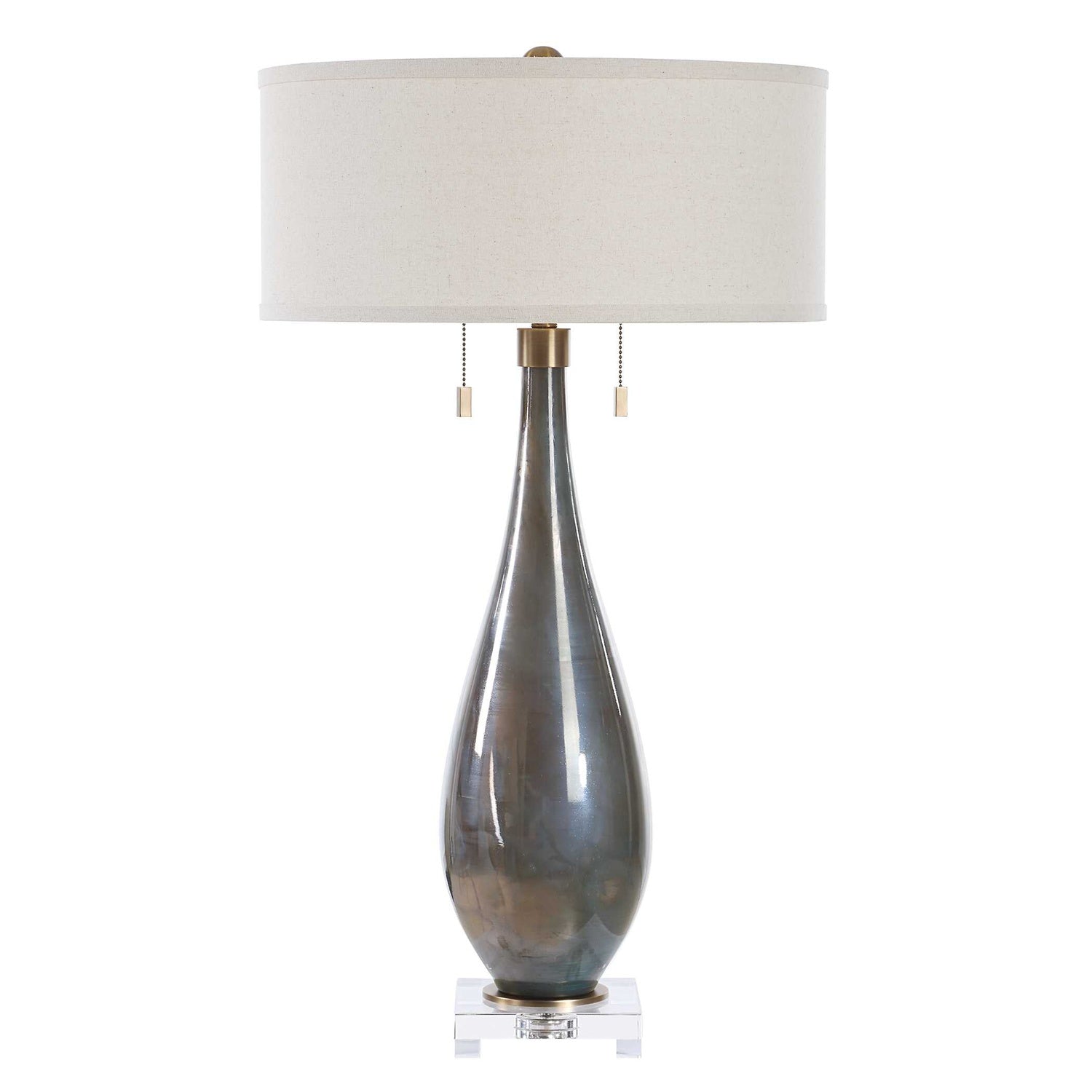 UTTERMOST, CARDONI SMOKE TABLE LAMP, TABLE LAMPS