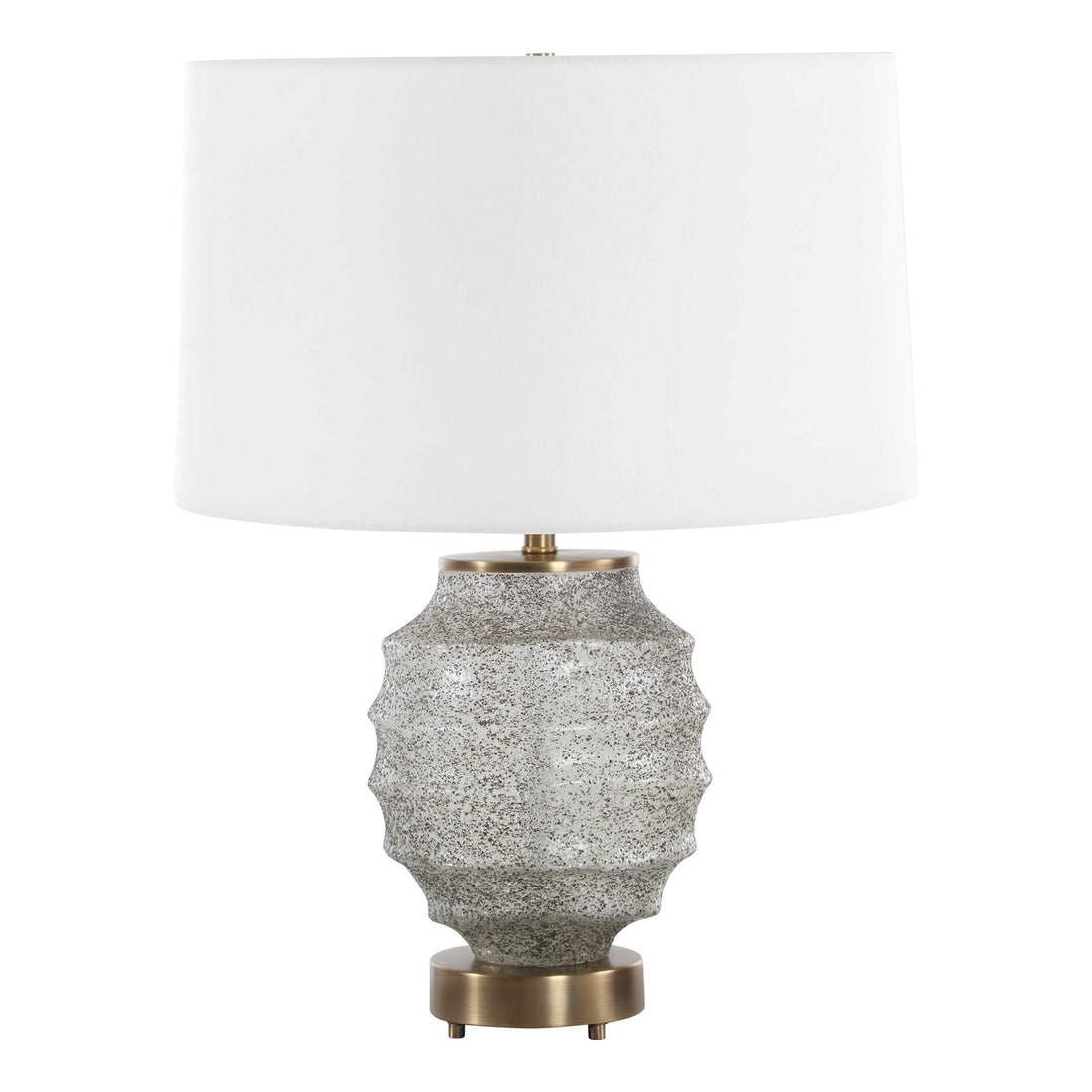UTTERMOST, ACOSTA RIBBED TABLE LAMP, TABLE LAMPS