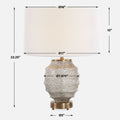 UTTERMOST, ACOSTA RIBBED TABLE LAMP, TABLE LAMPS