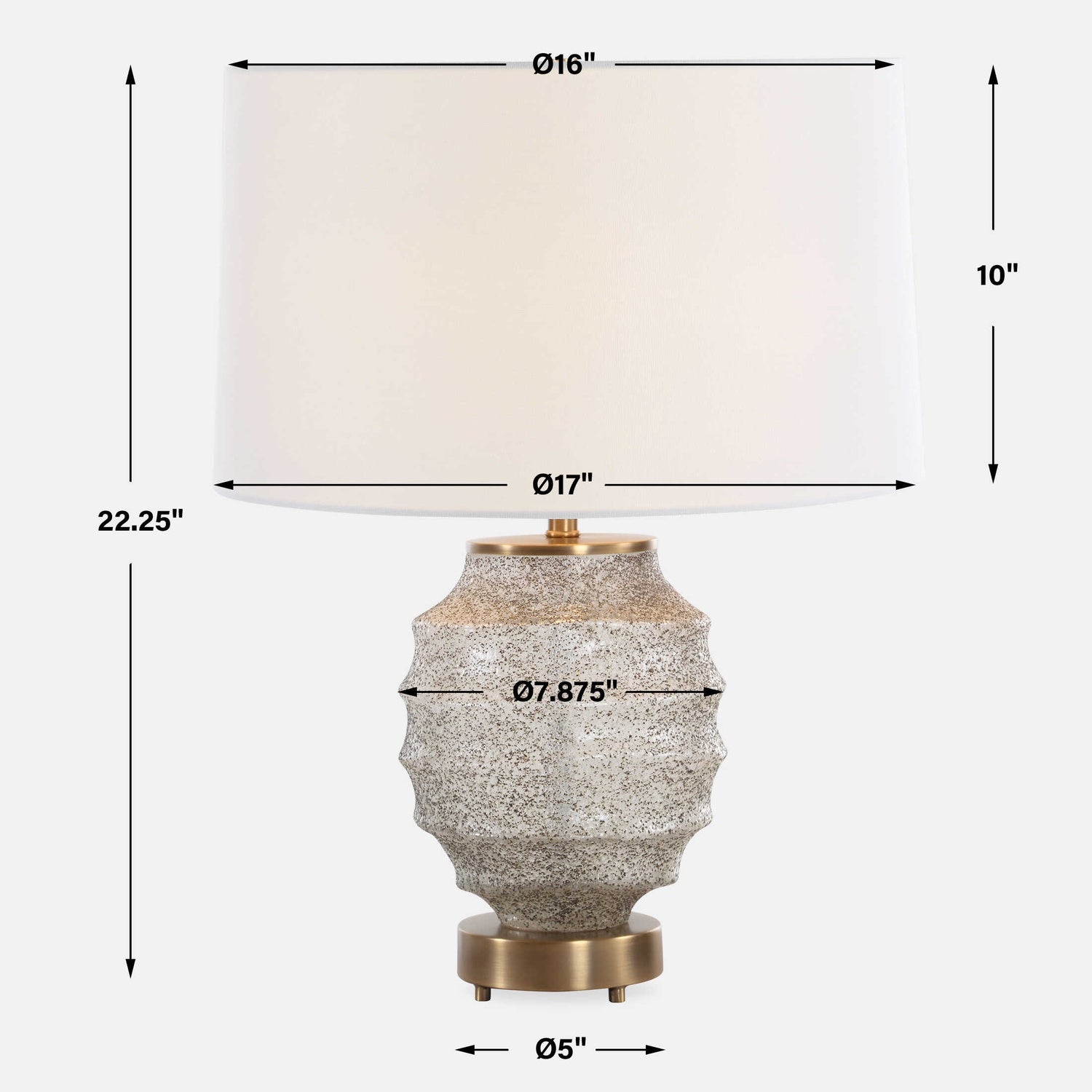 UTTERMOST, ACOSTA RIBBED TABLE LAMP, TABLE LAMPS