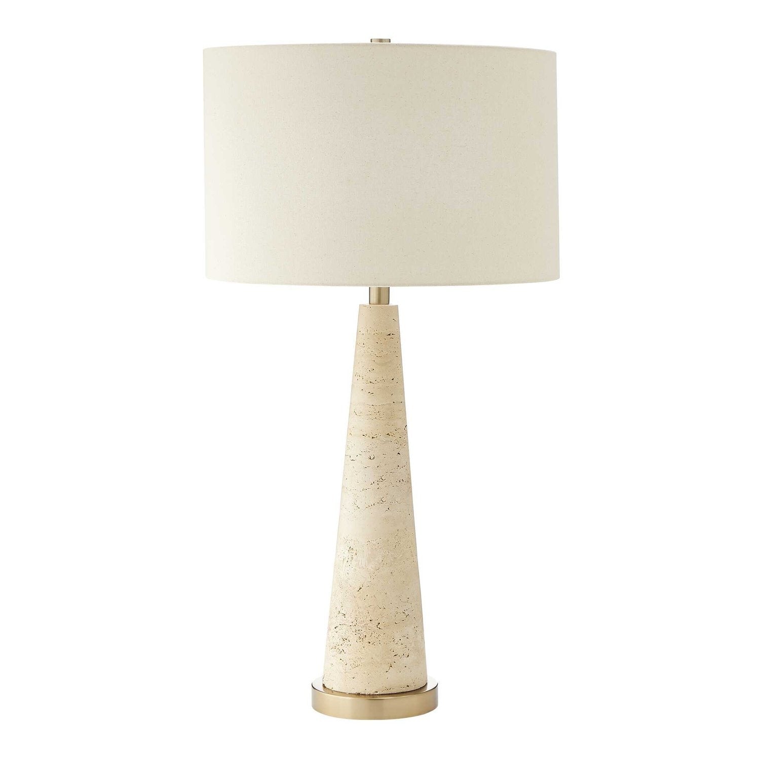 UTTERMOST, PERKINS TRAVERTINE TABLE LAMP, TABLE LAMPS