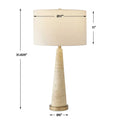 UTTERMOST, Perkins Travertine Table Lamp, TABLE LAMPS