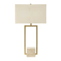 UTTERMOST, WARRICK MODERN TRAVERTINE TABLE LAMP, TABLE LAMPS