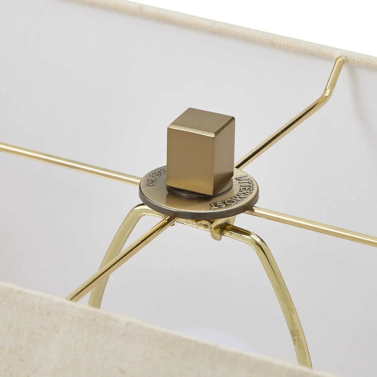 UTTERMOST, Warrick Modern Travertine Table Lamp, TABLE LAMPS