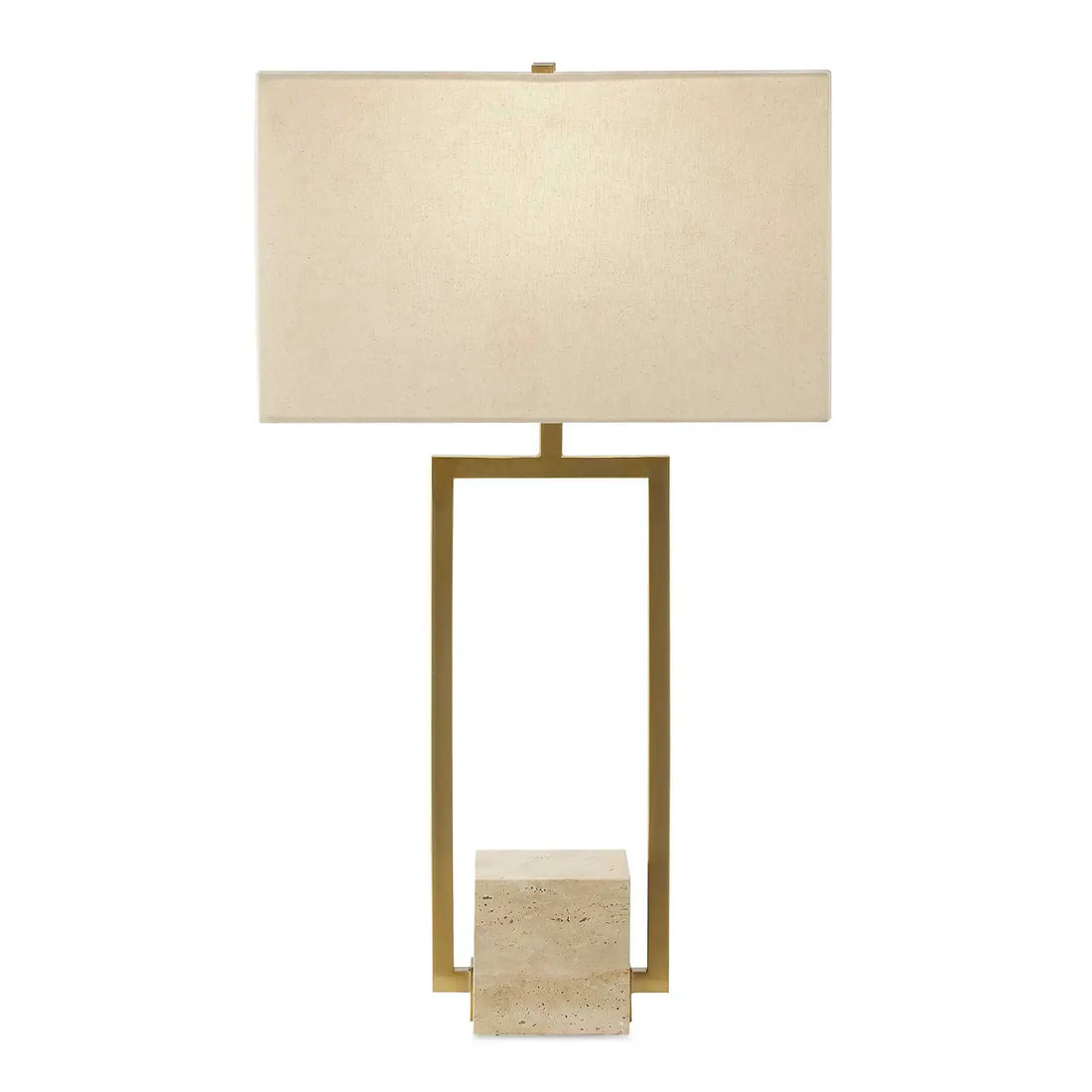 UTTERMOST, Warrick Modern Travertine Table Lamp, TABLE LAMPS