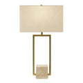 UTTERMOST, Warrick Modern Travertine Table Lamp, TABLE LAMPS