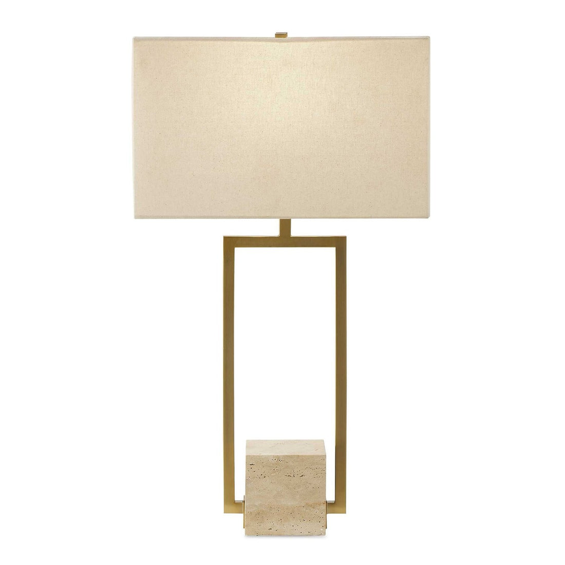 UTTERMOST, WARRICK MODERN TRAVERTINE TABLE LAMP, TABLE LAMPS