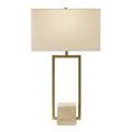 UTTERMOST, WARRICK MODERN TRAVERTINE TABLE LAMP, TABLE LAMPS