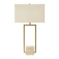 UTTERMOST, Warrick Modern Travertine Table Lamp, TABLE LAMPS