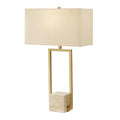 UTTERMOST, Warrick Modern Travertine Table Lamp, TABLE LAMPS