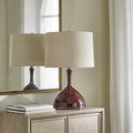 UTTERMOST, COLETTE BURGUNDY TABLE LAMP, TABLE LAMPS