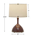 UTTERMOST, Colette Burgundy Table Lamp, TABLE LAMPS