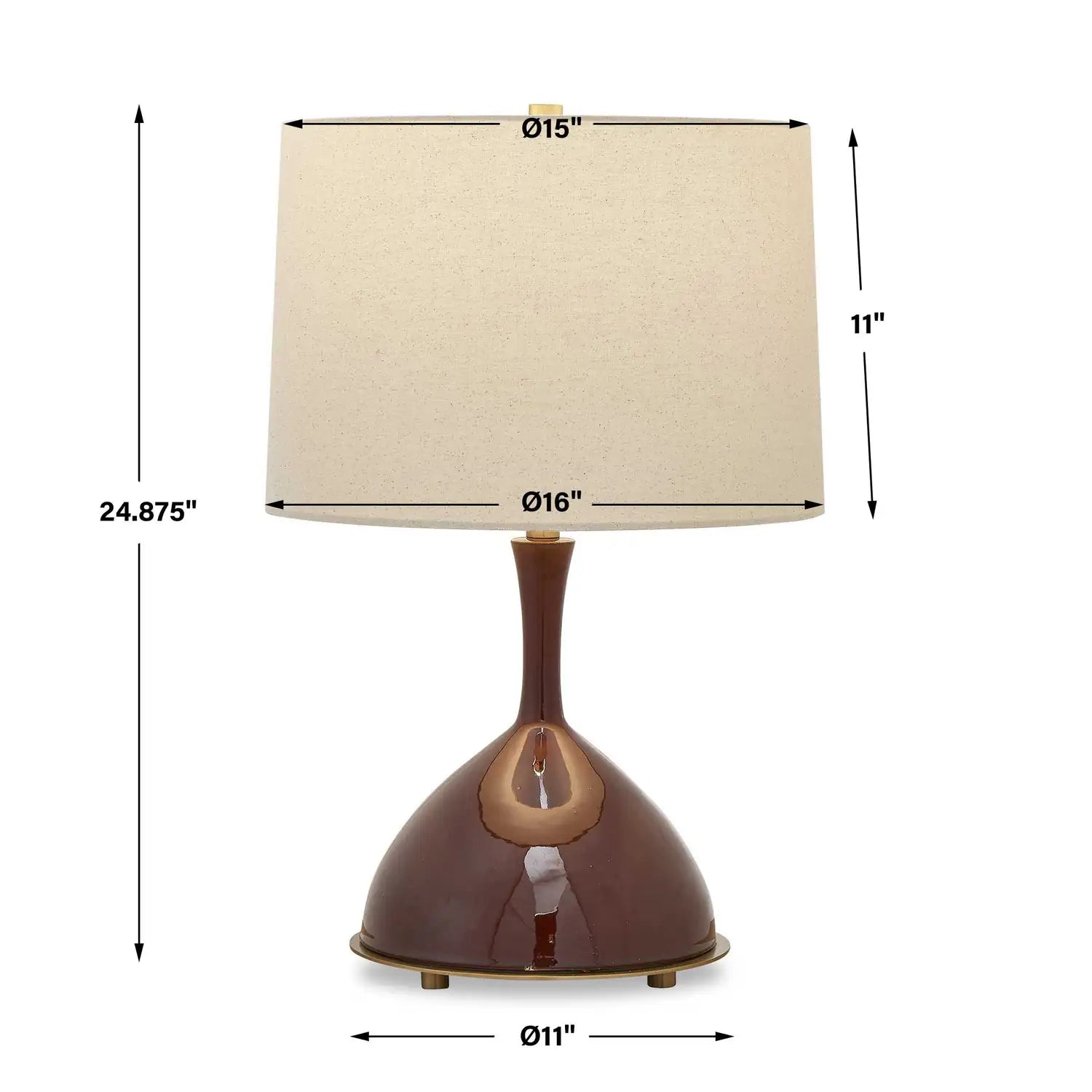 UTTERMOST, Colette Burgundy Table Lamp, TABLE LAMPS