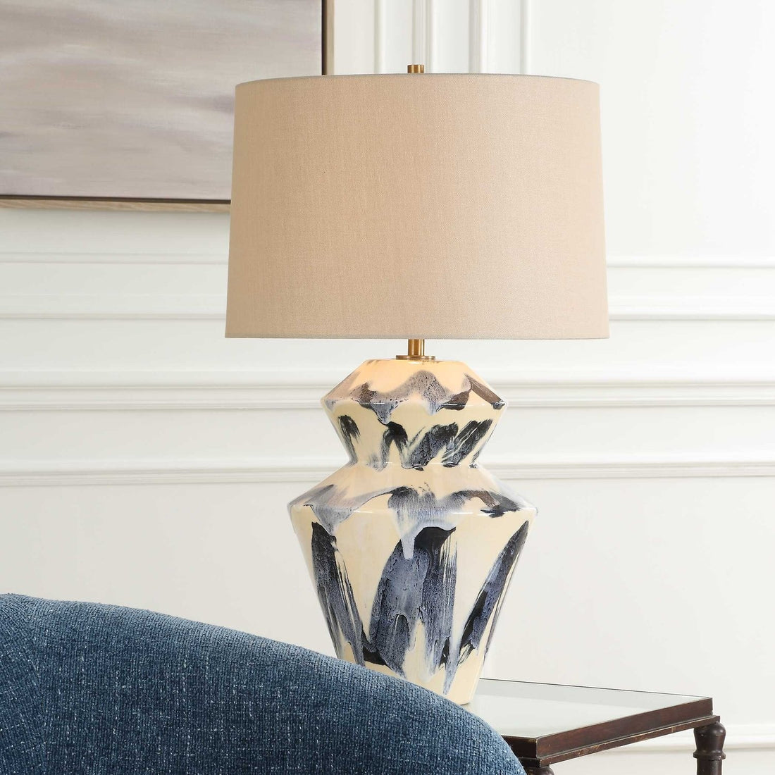 UTTERMOST, Oranda Abstract Geometric Table Lamp, TABLE LAMPS