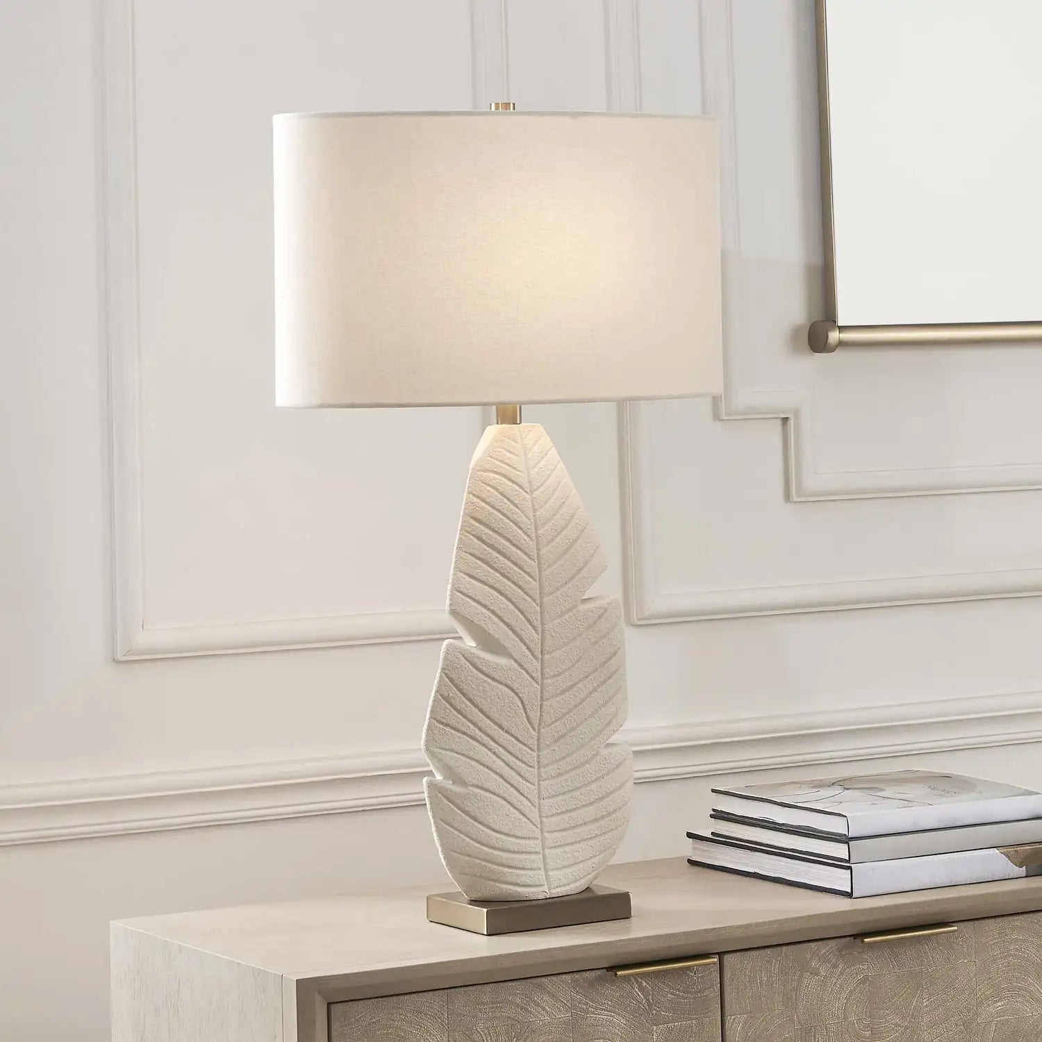 UTTERMOST, PALM LEAF TABLE LAMP, TABLE LAMPS