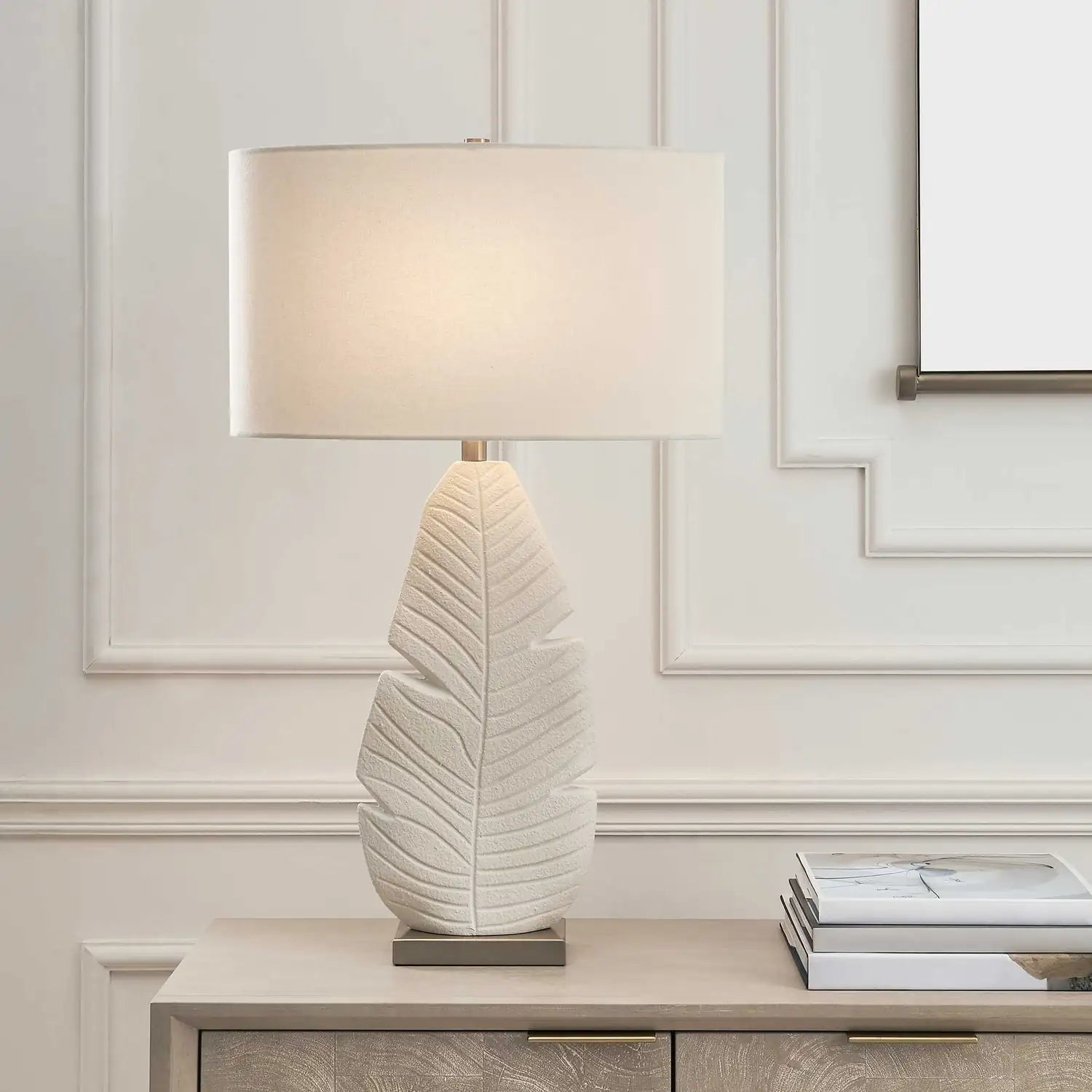 UTTERMOST, PALM LEAF TABLE LAMP, TABLE LAMPS