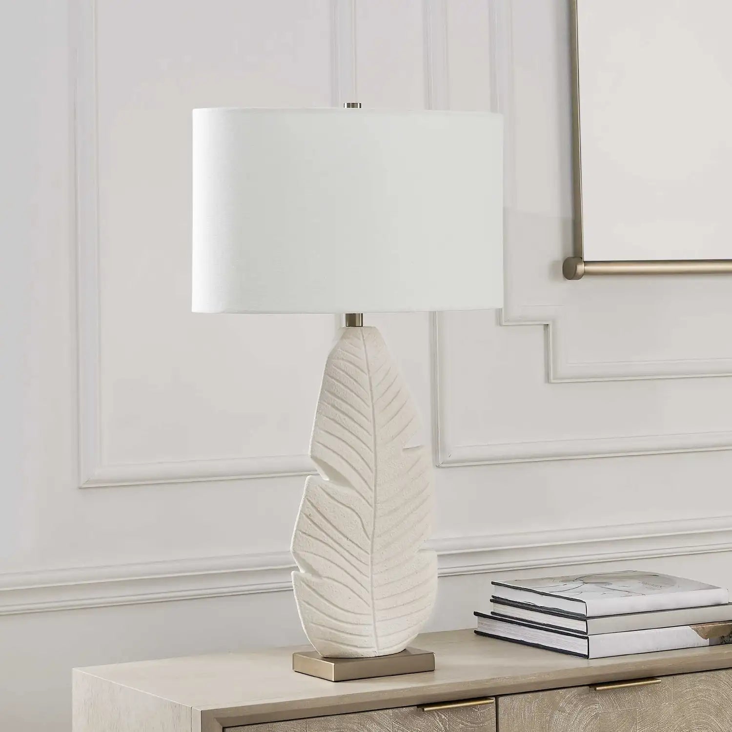 UTTERMOST, PALM LEAF TABLE LAMP, TABLE LAMPS
