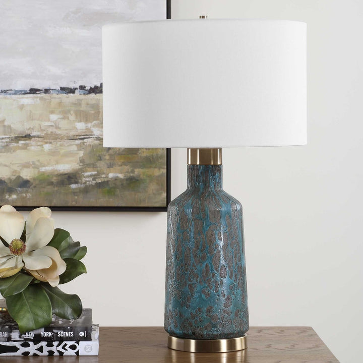 UTTERMOST, DAUPHINE CRACKED TABLE LAMP, TABLE LAMPS