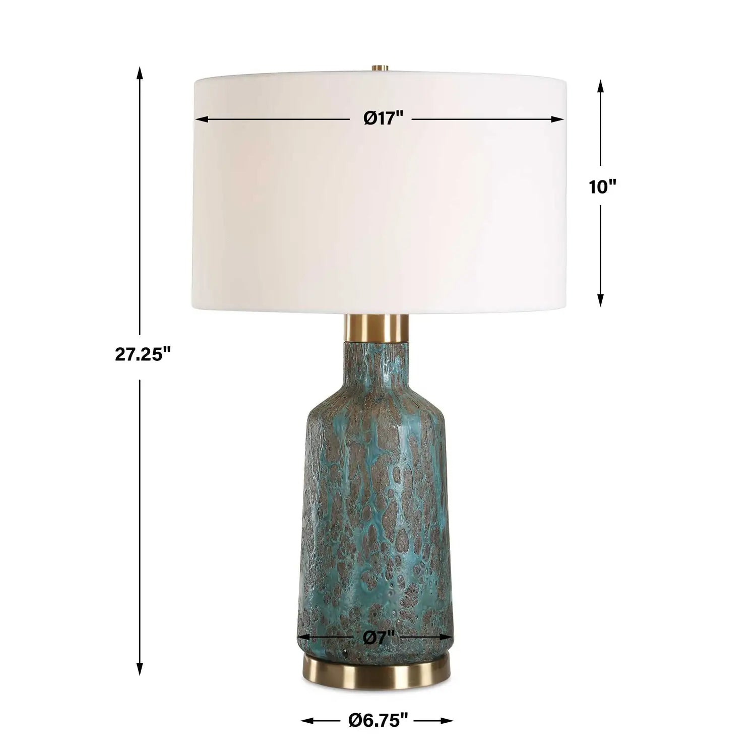 UTTERMOST, Dauphine Cracked Table Lamp, TABLE LAMPS