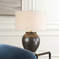 UTTERMOST, Hawkins Ribbed Table Lamp, TABLE LAMPS