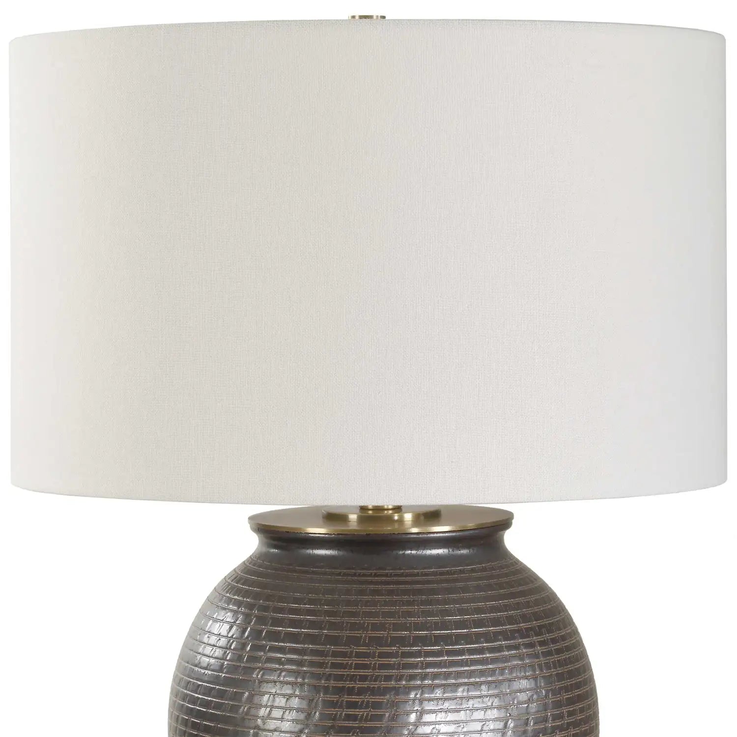 UTTERMOST, Hawkins Ribbed Table Lamp, TABLE LAMPS