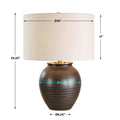 UTTERMOST, Hawkins Ribbed Table Lamp, TABLE LAMPS
