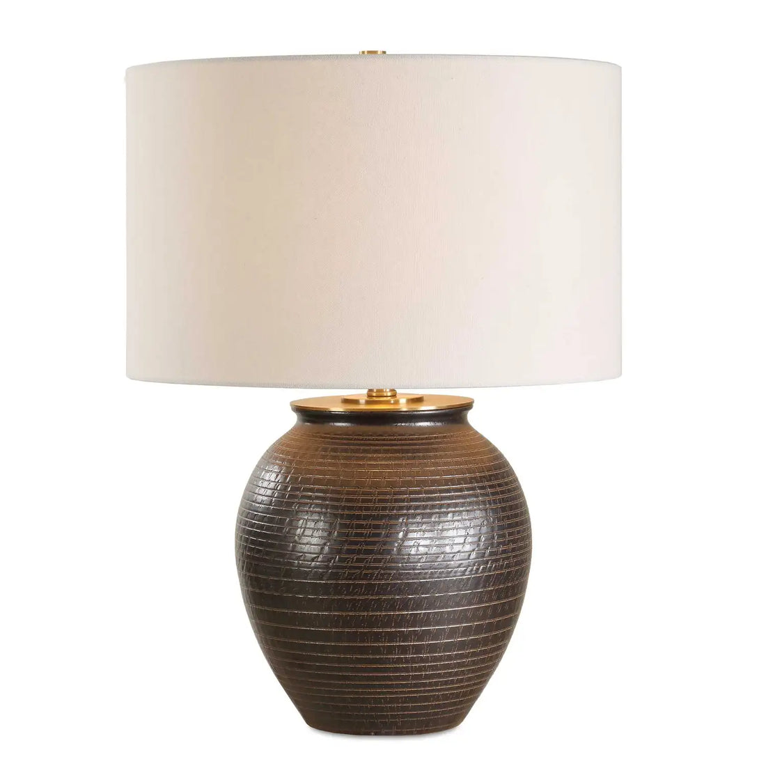 UTTERMOST, Hawkins Ribbed Table Lamp, TABLE LAMPS