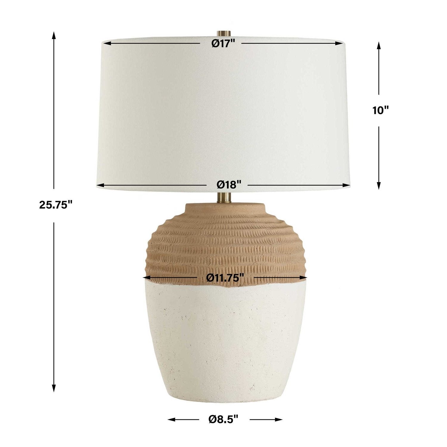 UTTERMOST, Bellaby Terracotta Table Lamp, TABLE LAMPS