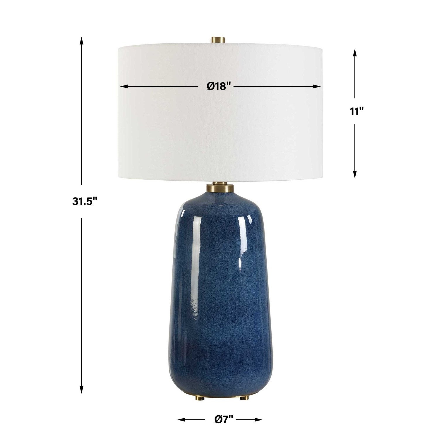 UTTERMOST, Brae Glaze Table Lamp, TABLE LAMPS