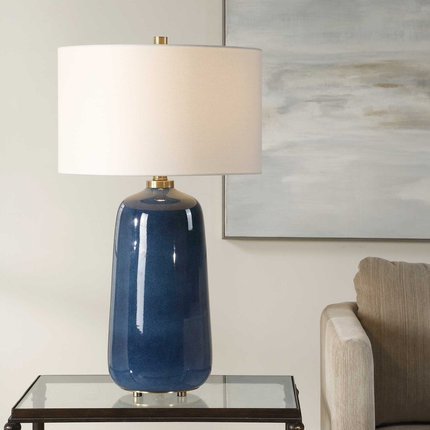 UTTERMOST, BRAE GLAZE TABLE LAMP, TABLE LAMPS