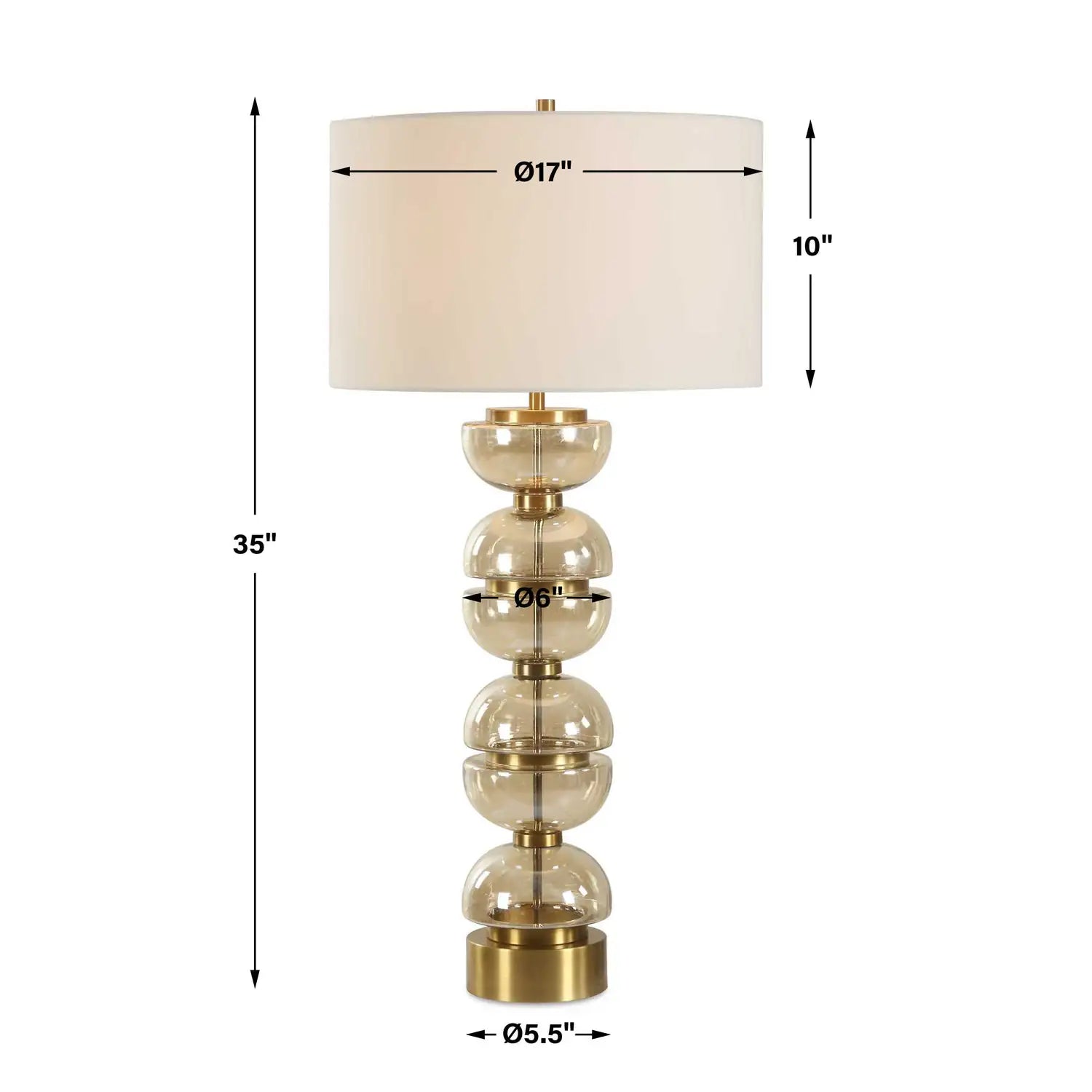 UTTERMOST, Assemble Half-Sphere Table Lamp, TABLE LAMPS
