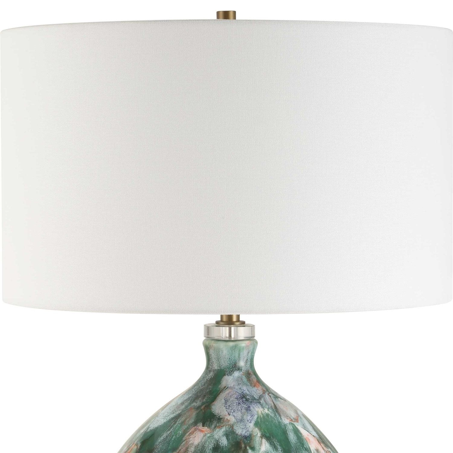 UTTERMOST, MIHAELA DRIP GLAZE TABLE LAMP, TABLE LAMPS