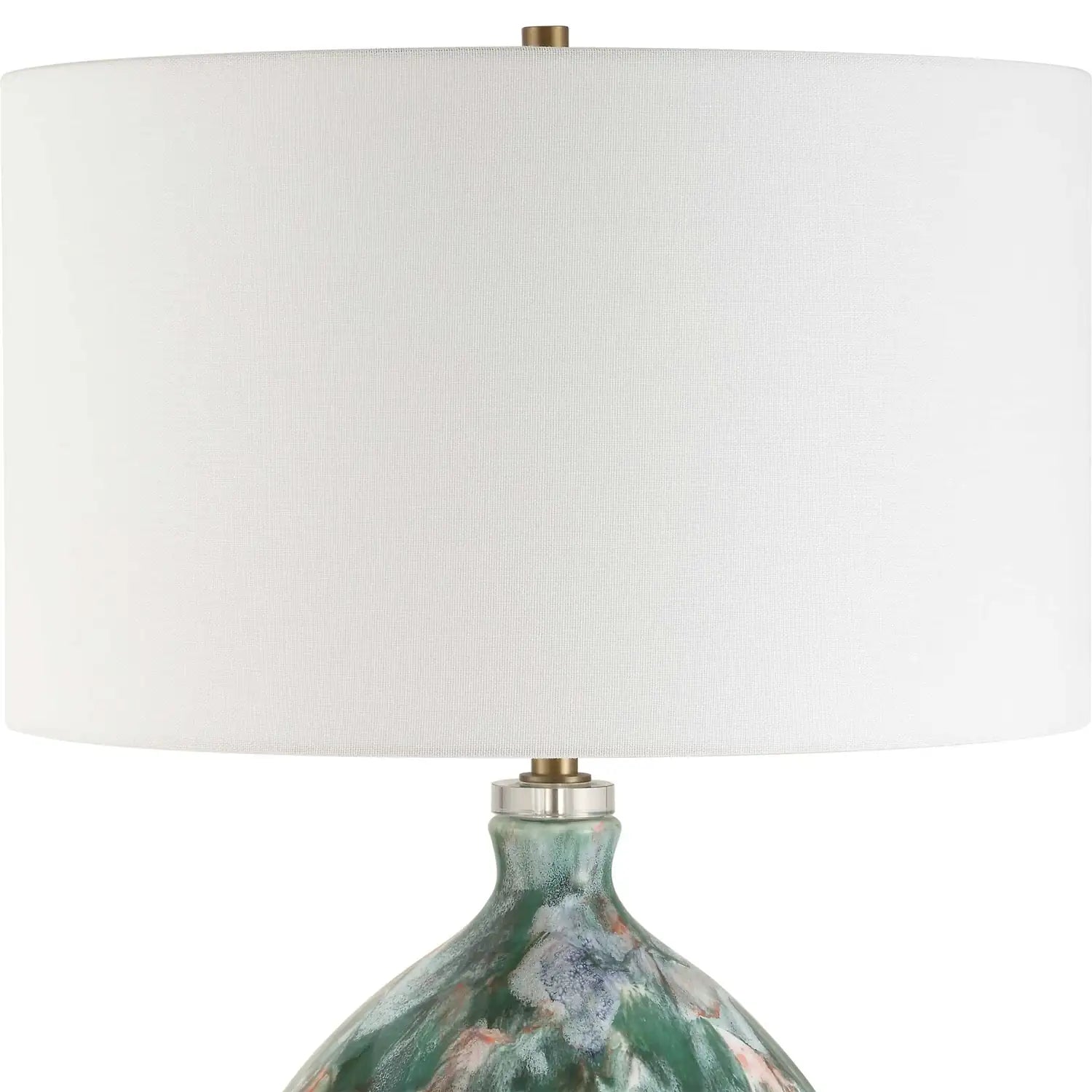 UTTERMOST, Mihaela Drip Glaze Table Lamp, TABLE LAMPS