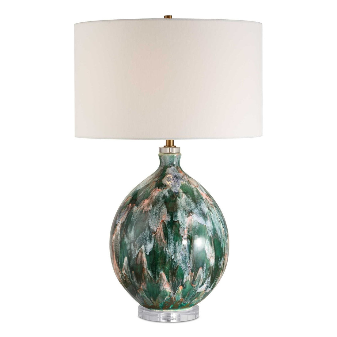 UTTERMOST, MIHAELA DRIP GLAZE TABLE LAMP, TABLE LAMPS