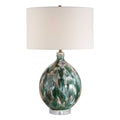 UTTERMOST, MIHAELA DRIP GLAZE TABLE LAMP, TABLE LAMPS