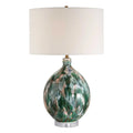 UTTERMOST, Mihaela Drip Glaze Table Lamp, TABLE LAMPS