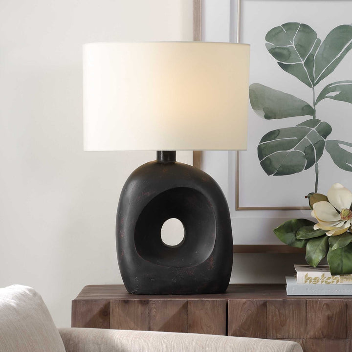 UTTERMOST, PEEPHOLE OUTDOOR TABLE LAMP, TABLE LAMPS