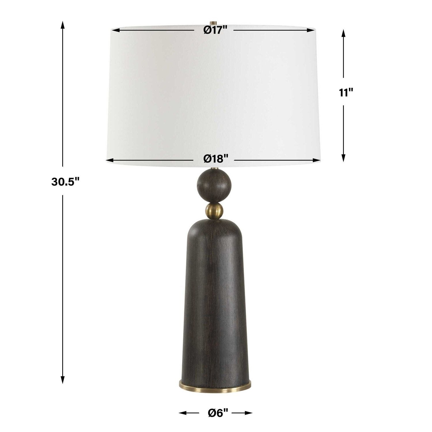 UTTERMOST, MCQUINN TABLE LAMP, TABLE LAMPS