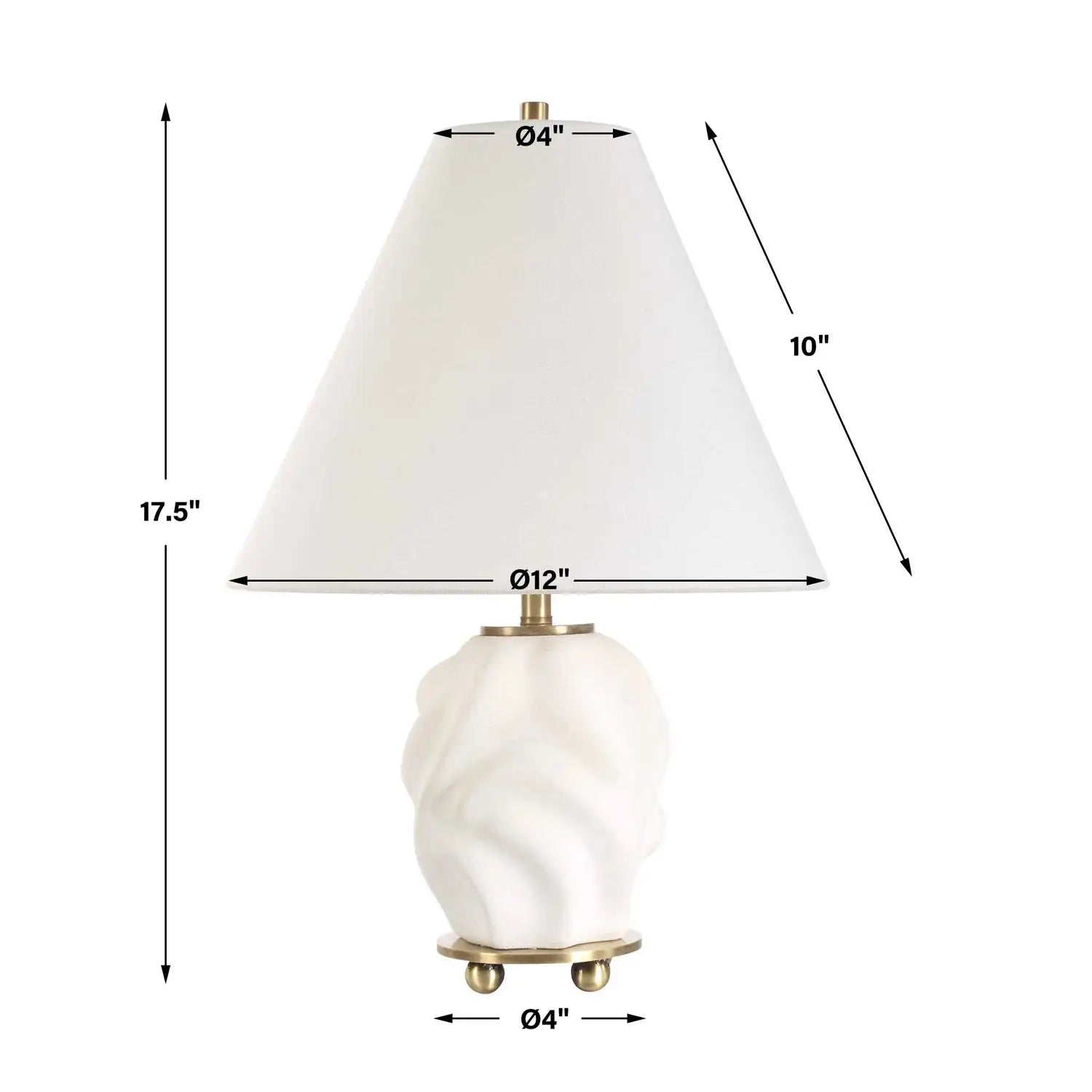 UTTERMOST, Bora Accent Lamp, TABLE LAMPS