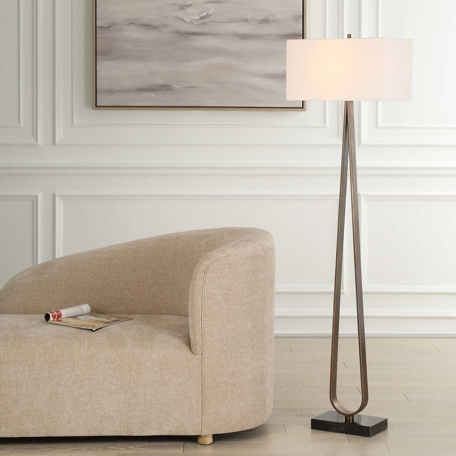 UTTERMOST, GALLOWAY MINIMALIST FLOOR LAMP, FLOOR LAMP