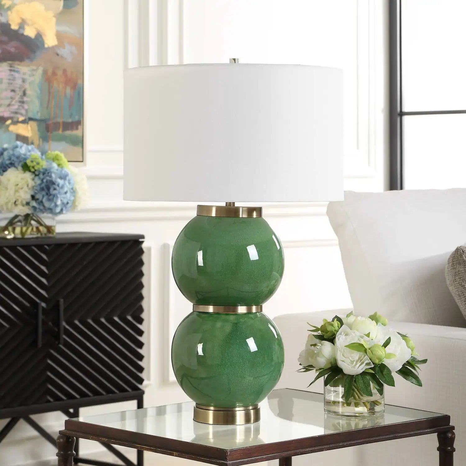 UTTERMOST, Banner Spheres Table Lamp, TABLE LAMPS