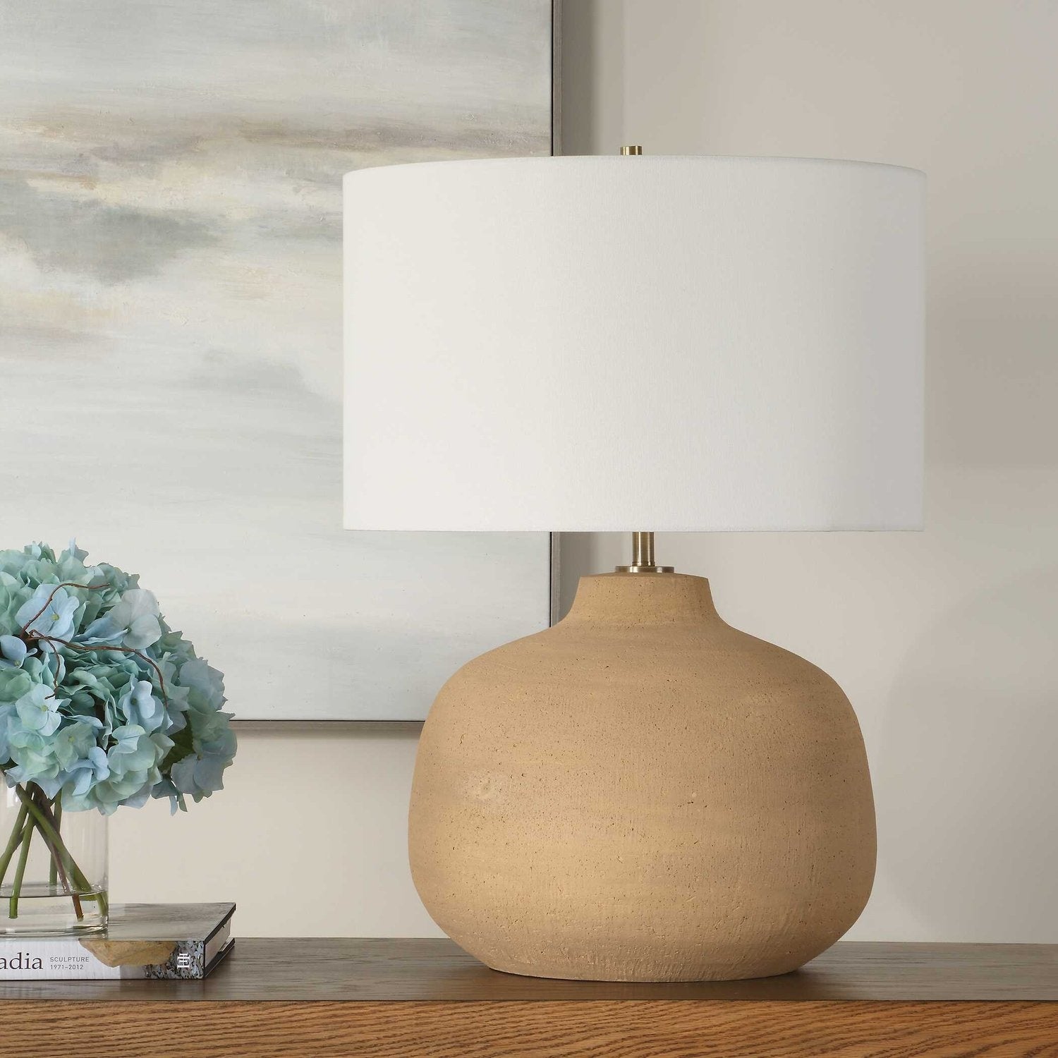 UTTERMOST, Cline Terracotta Table Lamp, TABLE LAMPS