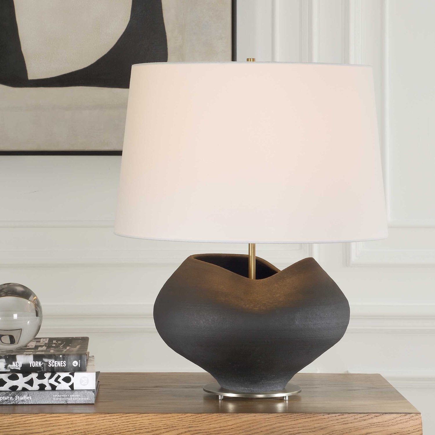 UTTERMOST, NOCTURNE AGED TABLE LAMP, TABLE LAMPS