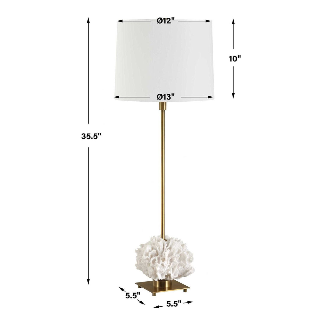 UTTERMOST, CARONIA BUFFET LAMP, TABLE LAMPS
