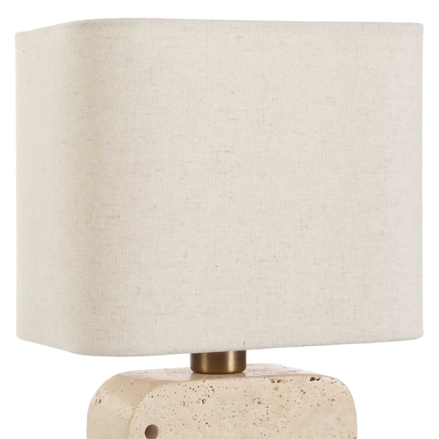 UTTERMOST, Tusk Travertine Accent Lamp, TABLE LAMPS